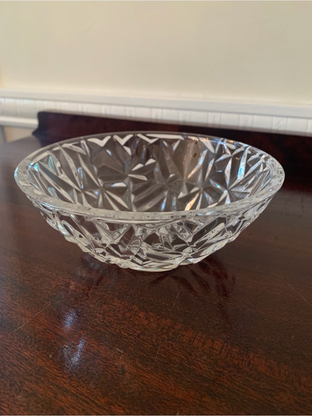 Tiffany & Co. Clear Cut Crystal Serving Bowl